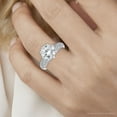 thumbnail image 6 of Pompeii Certified 4 5/8 Ct Pave Diamond Engagement Ring 14k White Gold Lab Grown, 6 of 7