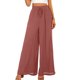 thumbnail image 1 of Pantalones de verano de pierna ancha para mujer, cinturón elástico, pantalones de falda larga de cintura alta y pierna ancha para mujer, 1 of 5