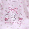 thumbnail image 4 of Gubotare Toddler Girls Clothes Summer Toddler Baby Girls Clothes T-shirt + Shorts with Cute Summer Girl Clothes Set 6 9 12 18 24 Months 2T 3T 4T 5T (Light Pink,3-9 Months), 4 of 4