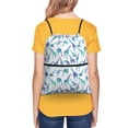 thumbnail image 4 of Honeii Cool Giraffe Print Drawstring Backpack,String Bag,Sackpack Cinch Water Resistant Nylon for Gym Shopping Sport Yoga, 4 of 6