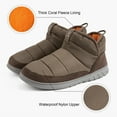 thumbnail image 5 of LongBay Mens Bootie Slippers with Memory Foam Indoor Outdoor Warm House Shoes Sport Lounge Camping Boots, 5 of 6