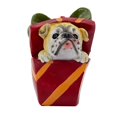 thumbnail image 4 of Galt International Bull Dog Present Gift Christmas Figurine Ornament - 4" - Red and Yellow, 4 of 4