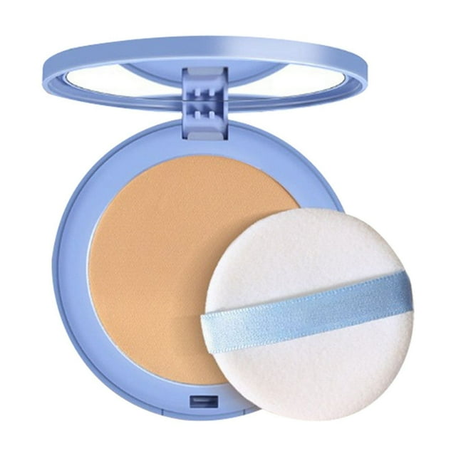 SIfdSeng Face Powder Sets Makeup Controls Shine Smooth Fine Lines for Lightweight Finish Long Lasting Compact Setting Powder Liquid Foundation