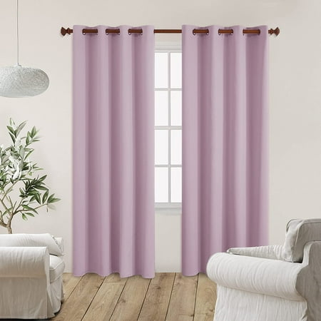 Room Darkening Curtains Grommet Curtain Panels Thermal Insulated Blackout For Nursery 55wx95l Inch Light Pink 1 Pair Canada Room Darkening Curtains Grommet Curtain, Room Darkening Curtains For Nursery