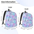 thumbnail image 2 of Rateoe Watercolor Sea Shells 1 Pattern Durable Canvas Backpack for Men & Women – Stylish & Lightweight – Adjustable Straps, Multiple Pockets – Fits 15-17 Inch LaptopsSmall, 2 of 5