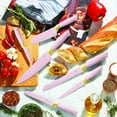 thumbnail image 5 of Beautiful 6-Piece Soft Grip Knife Set Rose with Gold Accent by Drew Barrymore, 5 of 9