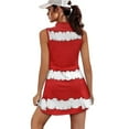 thumbnail image 2 of Yuyamidu Red Christmas Golf Dress for Women, Breathable Tennis Tank Dresses with Built in Shorts Breathable Sleeveless Workout Athletic Dresses Size 2XL, 2 of 8