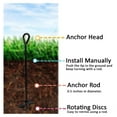 thumbnail image 5 of Ashman Ground Anchor 30 Inches in Length and 10MM Thick in Diameter, Ideal for Securing Animals, Tents, Canopies, Sheds, Car Ports, Swing Sets, 4 Pack, 5 of 8