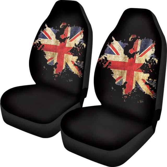 Car Seat Covers Thin Breathable Elastic Fabric Seat Cover 2 Pieces High Back Bucket, Cool Car Accessories for All-Season Use Complete Seat Protection and Easy Installation