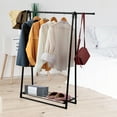 thumbnail image 2 of Costway A-Frame Garment Rack Folding Clothes Hanger w/ Extendable Hanging Rod&Shoe Shelf, 2 of 10