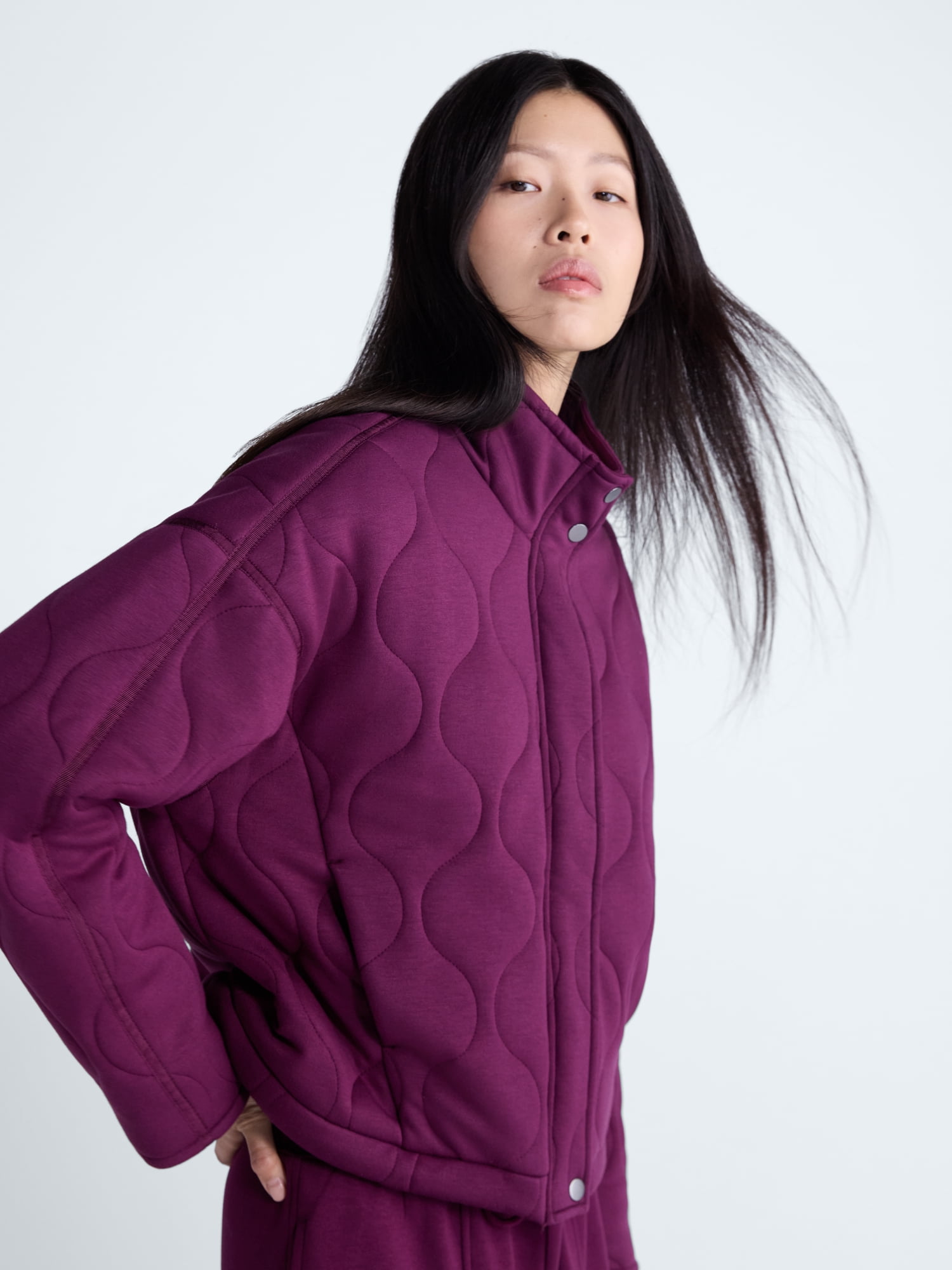 Scoop Women's and Women's Plus Scubaknit Quilted Jacket, Sizes XS-4X