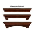 thumbnail image 5 of Pearl Mantels Auburn Versatile Premium Wood Mantel Shelf, Lightly Distressed Cherry Finish, 60"L & 10"D, Hang Alone, with Corbels or with Corbels and Arch (Included), 5 of 6