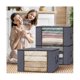 thumbnail image 3 of Big Storage Bags, 6 Pack Closet And Storage, Clothes Foldable Storage Bins With Reinforced Handles, 3 of 5