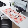 thumbnail image 2 of Deluxe 31.5x11.8 inch Keyboard & Mouse Pad - Extra Large Gaming Mat, Non-Slip & Waterproof - Features Classy Summer Fruits Strawberry Leaves Design, 2 of 7