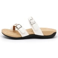 thumbnail image 2 of Sandalias ortopédicas Athlefit para mujer con soporte para arco, color blanco 8, 2 of 4