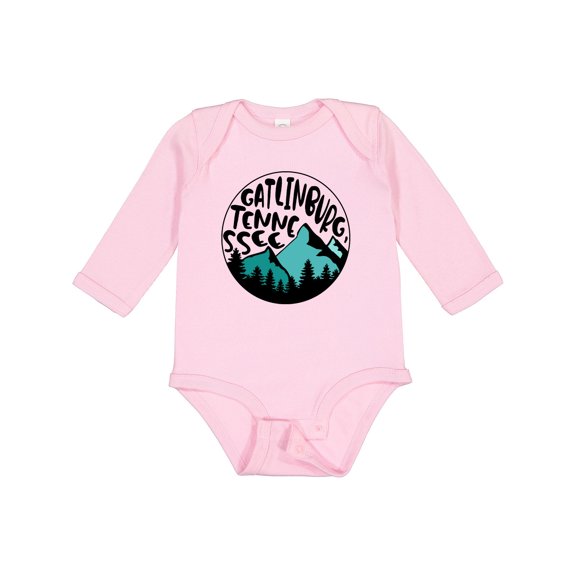 Inktastic Gatlinburg, Tennessee- Mountains Boys or Girls Long Sleeve Baby Bodysuit