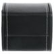 thumbnail image 3 of Estuche cuadrado de cuero sintético para guardar relojes, pulseras y joyas (negro), 3 of 7