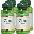 thumbnail image 4 of Nature's Bounty Zinc 50 mg Caplets 100 ea (Pack of 4), 4 of 6
