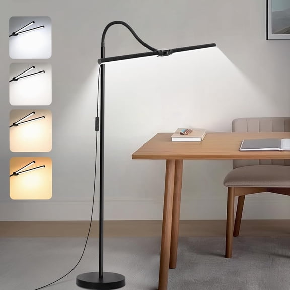 LED Floor Lamp with 18W/2000LM Bright Reading Floor 19, White