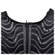 thumbnail image 5 of Vestido largo Zoctuo para mujer, sexy y elegante, con strass, negro, XL, 5 of 6