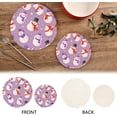 thumbnail image 3 of SKYSONIC Snowman Unique Cartoon Pot Holders Trivets, 2 Pcs Heat Resistant Trivets,Purple Christmas Cotton Thread Weave Mats for Hot Pads Pans Pot Bowl Teapot for Kitchen Decor, 3 of 7