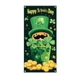 thumbnail image 2 of BOBOMOTI St Patricks Day Door Cover Decorations Happy St Patricks Day Door Cover Green Irish Holiday Party Supplies, 2 of 6