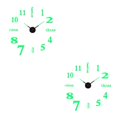 thumbnail image 2 of Moyic Reloj de pared luminoso 3D sin marco, relojes digitales DIY, calcomanías modernas de cuarzo silencioso, sala de estar, dormitorio, Tipo 6 2Conjunto, 2 of 6
