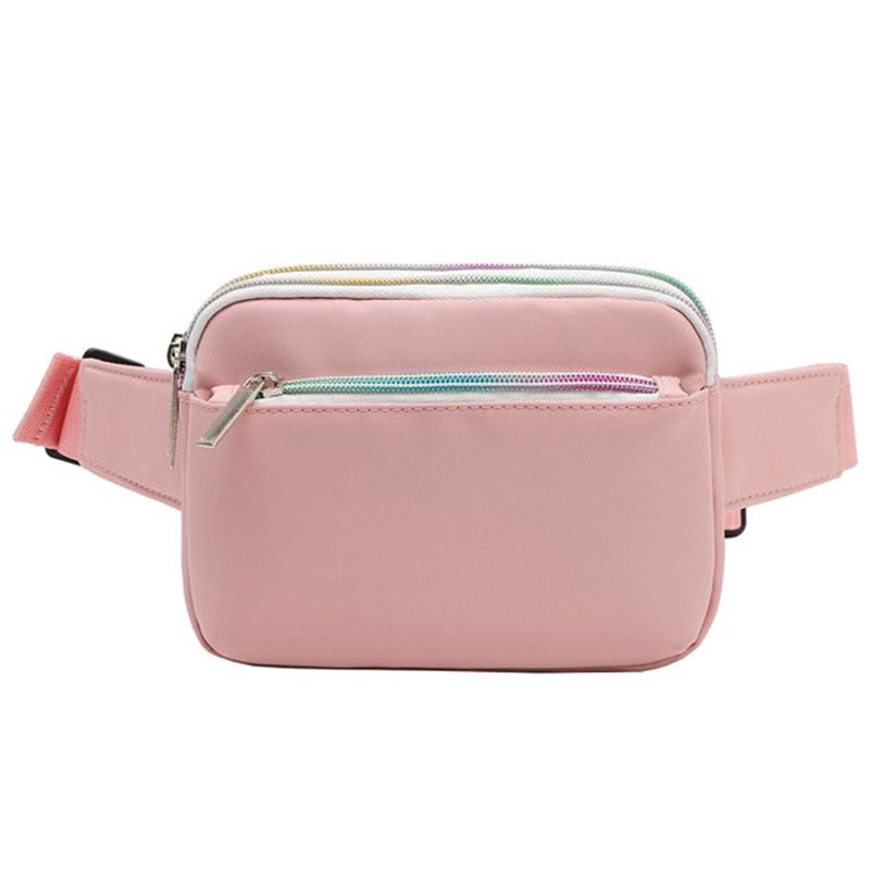 TINYAT Womens Fanny Pack Waterproof Crossbody Packs 4 Zipper Pockets