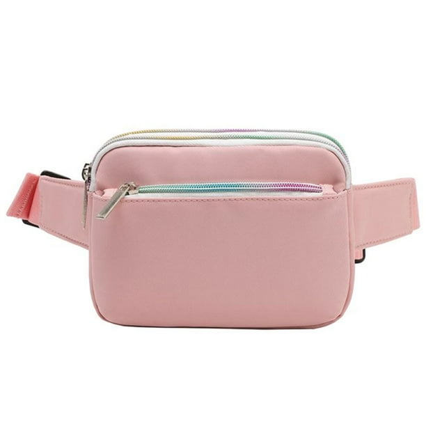TINYAT Womens Fanny Pack Waterproof Crossbody Packs 4 Zipper Pockets