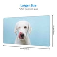 thumbnail image 3 of Bingfone Puppy Licks Nose Large Gaming Mouse Pad,Extended Desk Mousepad With Stitched Edges,Non-Slip Base,Water Resist Keyboard Pad For Gamer, Office & Home, 29.5 X 16 In, 3 of 9