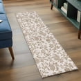 thumbnail image 4 of Farmhouse Khaki Large Area Rugs for Bedroom Living Room, Soft Non Slip Carpet Bedside Rug, Vintage Flower Leaf Botanical Plant Rectangular Floor Cover Kitchen Accent Rug 2'x6' for Dining Room/Office, 4 of 9