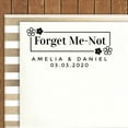 thumbnail image 2 of Printtoo Personalized Violet Self Inking Forget Me-Not Custom Wedding Favor Rubber Stamper-58 x 22 mm, 2 of 6
