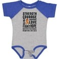 thumbnail image 3 of Inktastic Multiple Sclerosis Awareness Strength Courage and Support Boys or Girls Baby Bodysuit, 3 of 5