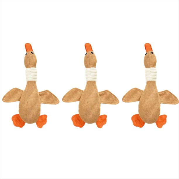 Juguete para Mascotas, Ganso, Perro, Masticable, Sonido, Rechinamiento, Limpiador de Dientes, Suministros para Mascotas, Perro, , Marrón