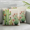 thumbnail image 3 of JEUXUS  Throw Pillow Covers Succulents Plants Cactus with Quote Life is Like A Cactus Prickly But Beautiful Cushion Pillow Case, 3 of 5