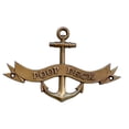 thumbnail image 2 of Handcrafted Model Ships Antique Brass Poop Deck Anchor with Ribbon Sign 8" - Anchor Home Decor - Nautic, 2 of 2