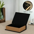 thumbnail image 6 of Set of 4 Decorative Vintage Book Shaped Trinket Storage Box, Black, 6 of 8