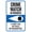 Warning Sign 4, variant on Covid19 Social Distancing Metal Tin Sign 8"x12" - for Industrial Factory Commercial Office Retail Store Business Home Indoor Outdoor Use