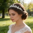 thumbnail image 6 of Miiottaa Bridal Hair Accessory Silver Crystals Tiaras for Elegant and Graceful Look, 6 of 13