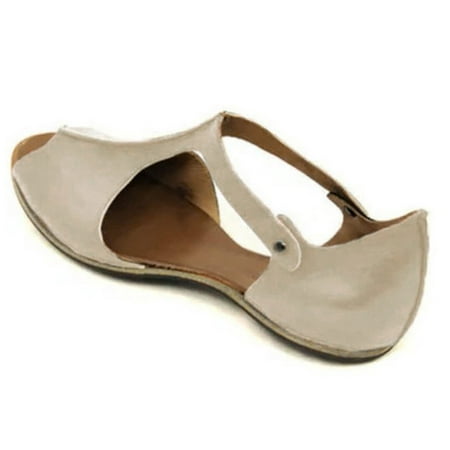 

adviicd Beach Sandals Women s Dina Flat Sandal Trendy
