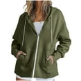 thumbnail image 2 of Women's Essentials Hoodie for Fashion Loose Long Sleeve Pullover Hoodie Pockets Sweatshirt Fleece Jacket Coat Tops, 2 of 8