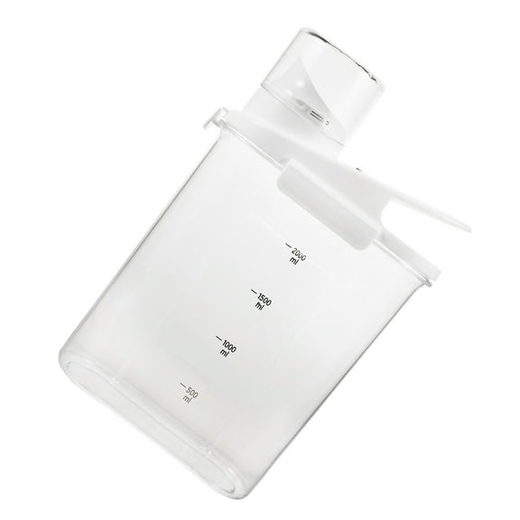 Hemoton Laundry Detergent Dispenser Large Capacity Reusable Empty Laundry Powder Container