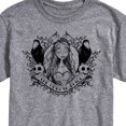 thumbnail image 3 of Corpse Bride - Bride Portrait with Crows & Skulls - Men's Short Sleeve Graphic T-Shirt, 3 of 5