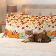 thumbnail image 3 of Orange Pumpkin Fall Outdoor Waterproof Pillow Covers, Thanksgiving Maple Leaf Farmhouse Decorative Rectangle Throw Pillowcase Sofa Cushion Sham for Patio/Couch/Chair, 20"x12" 2 Pack, 3 of 8