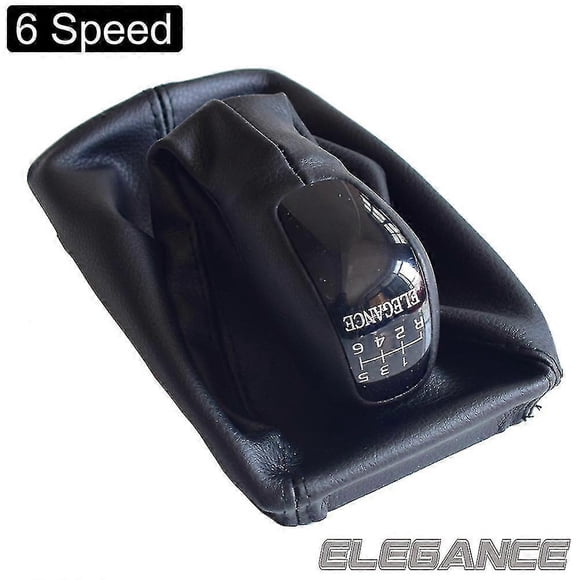 Car 6 Speed Gear Shift Knob Level Knob With Leather Boot For Mercedes Benz E Class W211 S211 2002 2003 2004 2005 2006 2009|gear Shift Knob|