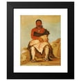 thumbnail image 2 of George Catlin 15x18 Black Modern Framed Museum Art Print Titled - Day-Shah-Le-Lath-Hix, Man Chief, a Pawnee Republican (1832), 2 of 5