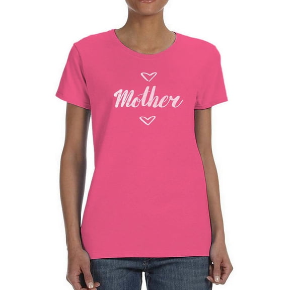 Mother Minimalistic Lettering Shaped T-Shirt Women -Image by Shutterstock, Female Large