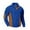 c01Blue, variant on Men's Spring Autumn Corduroy Pullover Casual Tops with Lapel Collar Classic Button-Up Sweater with Elbow Patches Blue XXXL