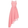 thumbnail image 2 of YONGHS Kids Girls Junior Bridesmaid Dress Party Proms Gown 6-16 Pink 16, 2 of 5