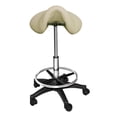 thumbnail image 2 of PureSana Chromium Professional James Rotational Saddle Cutting Stool, Tan, 2 of 7